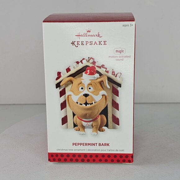 Hallmark Keepsake Peppermint Bark Christmas Tree Ornament Motion-Activated Sound - Picture 2 of 9